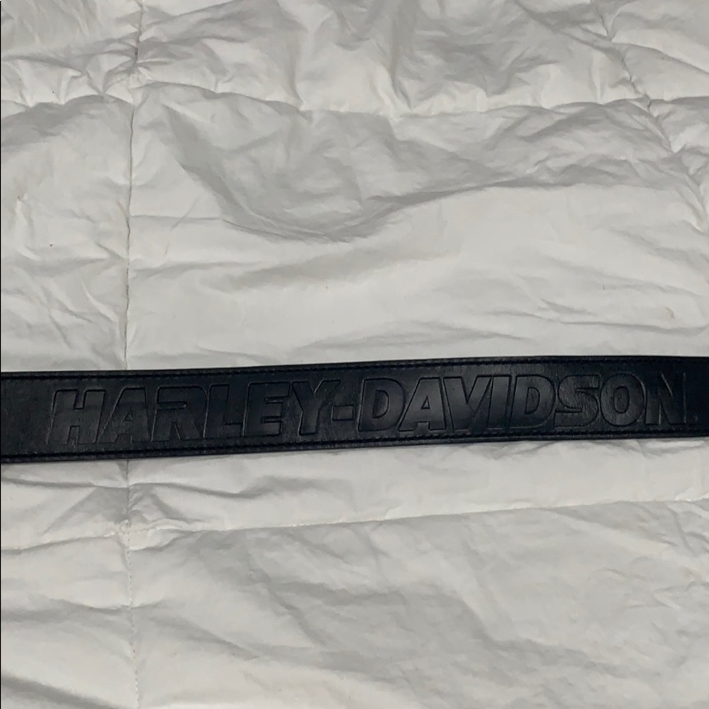 Harley Davidson leather belt without buckle